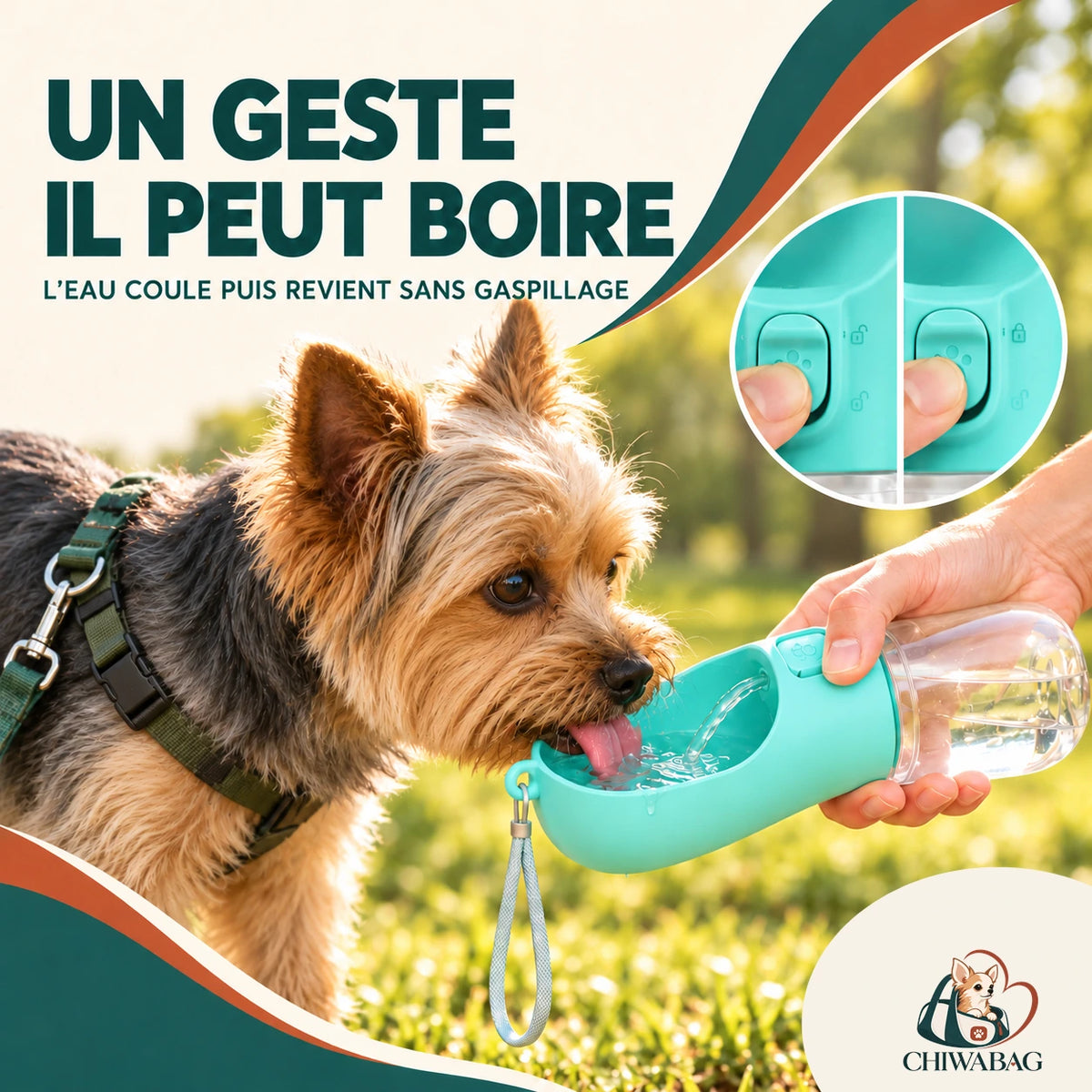 Il boit dans sa coupelle, d'un seul geste