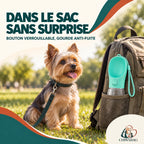 Gourde pour chien CHIWABAG anti-fuite avec bouton verrouillable