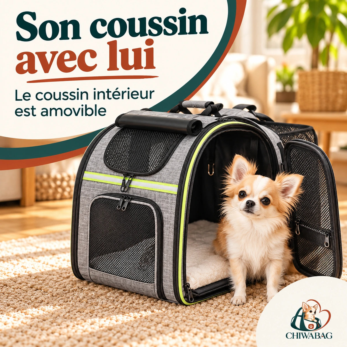 Coussin intérieur amovible du sac à dos extensible CHIWABAG