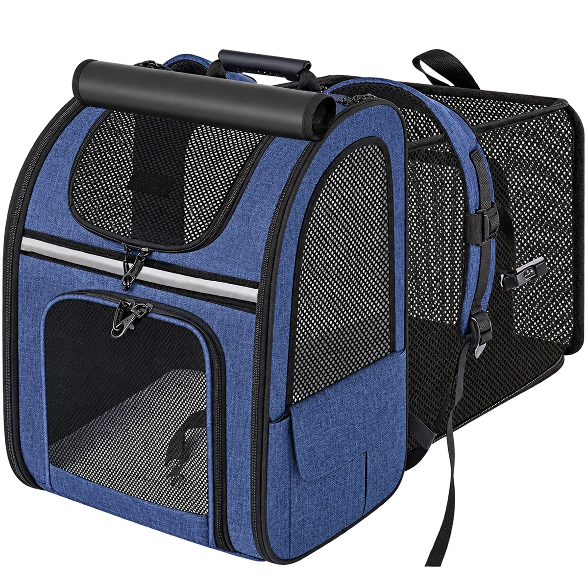 Sac à dos extensible CHIWABAG bleu pour chien
