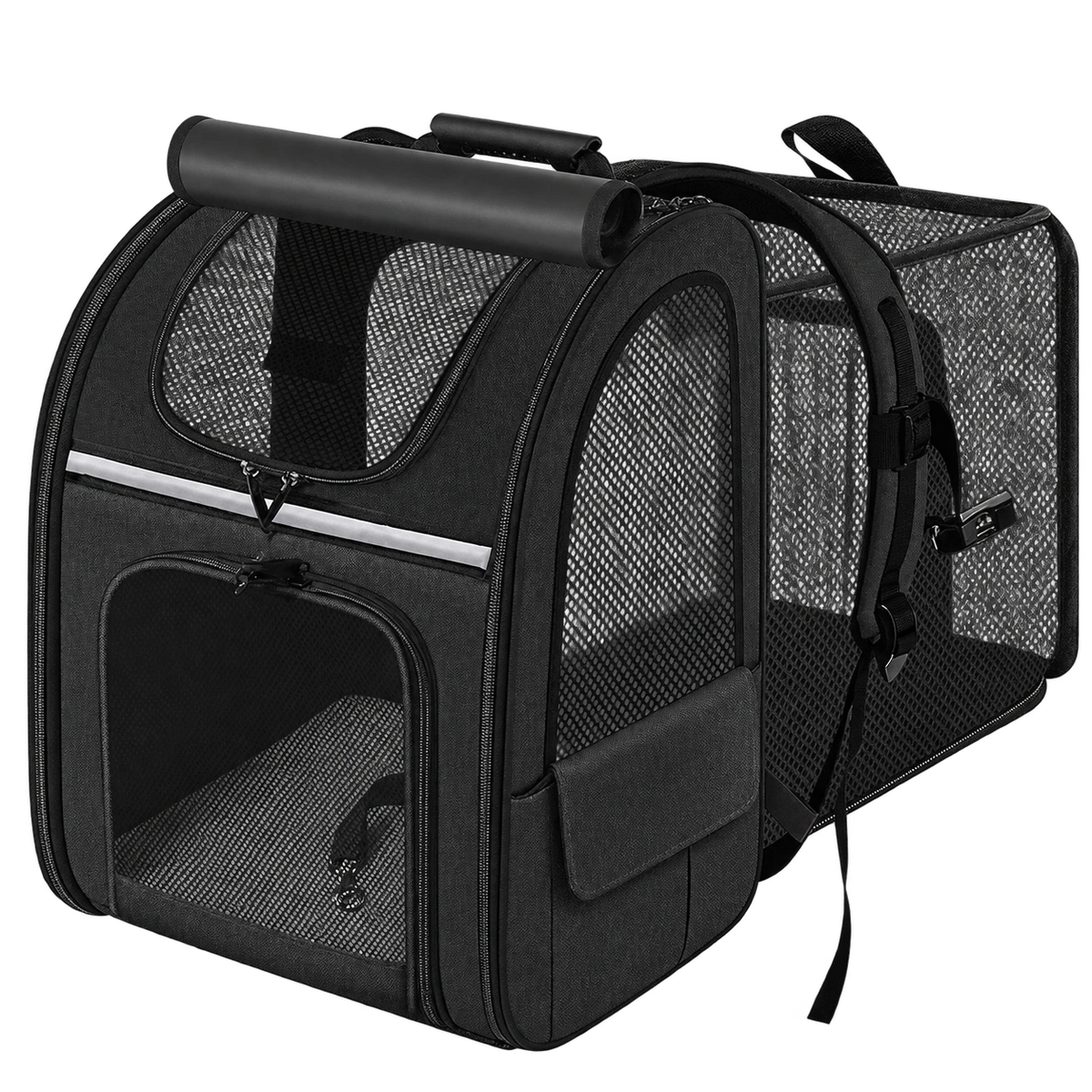 Sac à dos extensible CHIWABAG noir pour chien