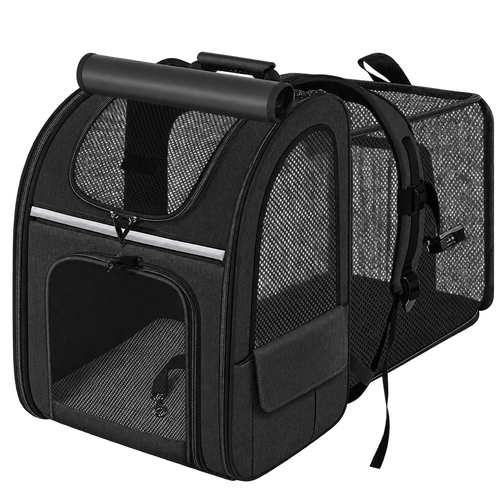 Sac à dos extensible CHIWABAG noir pour chien