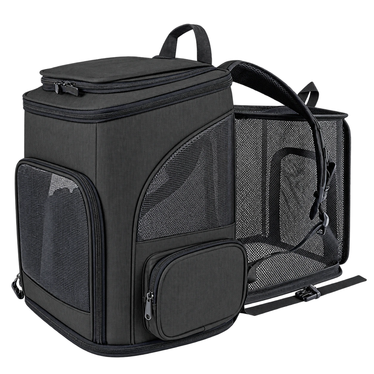 Sac à dos de transport CHIWABAG noir extensible en filet