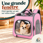 Grande fenêtre transparente du sac à dos de transport 2 en 1 CHIWABAG