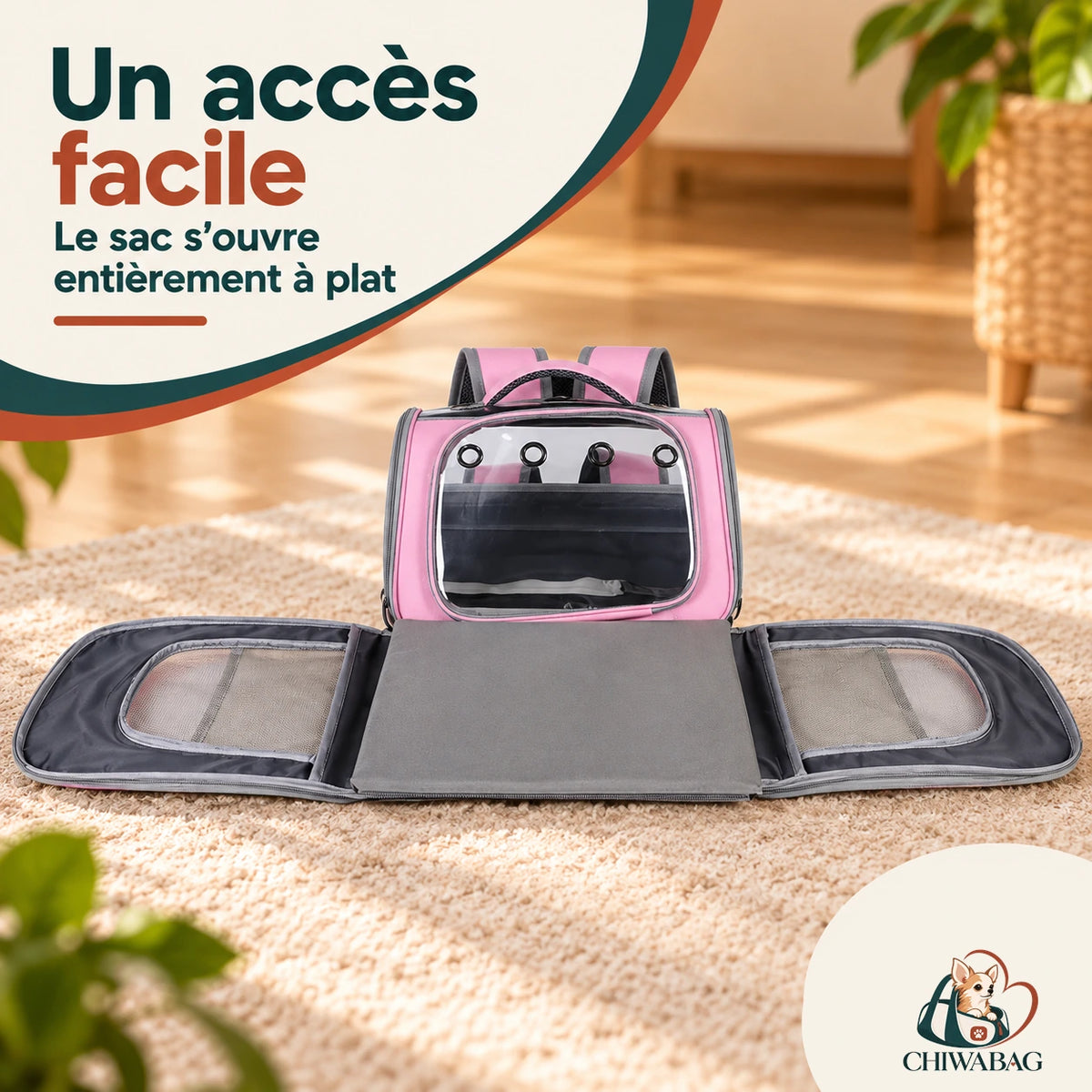 Un sac qui s'ouvre à plat, sans contorsion