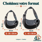 Dimensions du sac de transport pour chien à bandoulière