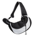 Sac de transport pour chien à bandoulière, coloris gris