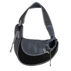 Sac de transport pour chien à bandoulière, coloris noir
