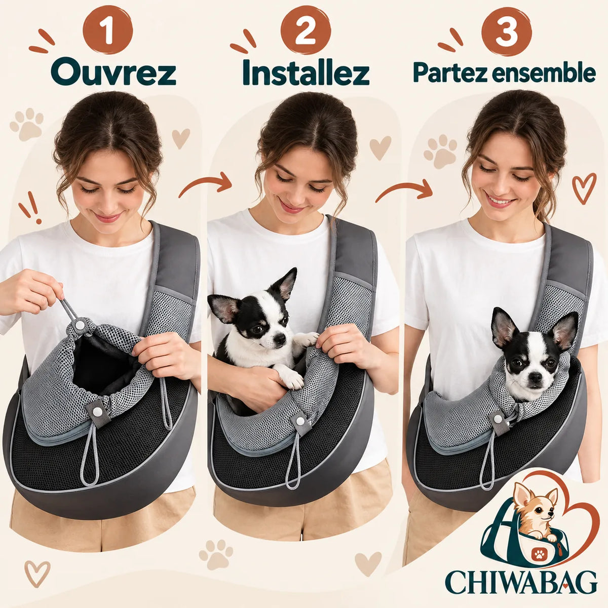 Une ouverture zippée, simple et rapide