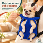 Sac à dos porte-chien ventral, en maille