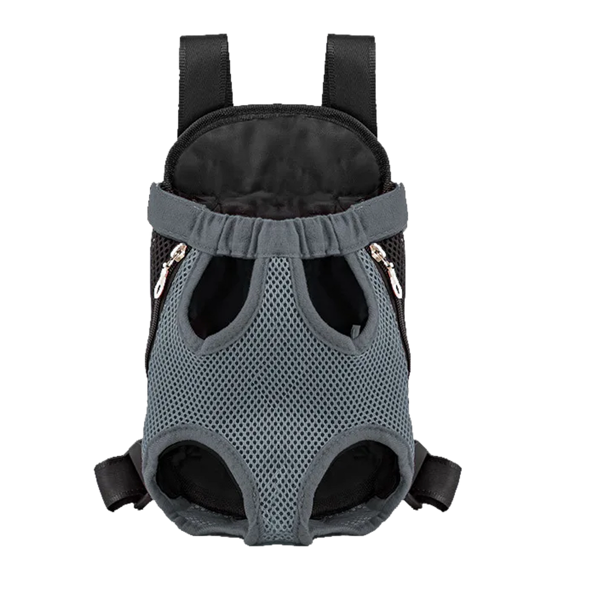 Sac à dos porte-chien ventral, en maille - Gris / S, Gris / M, Gris / L