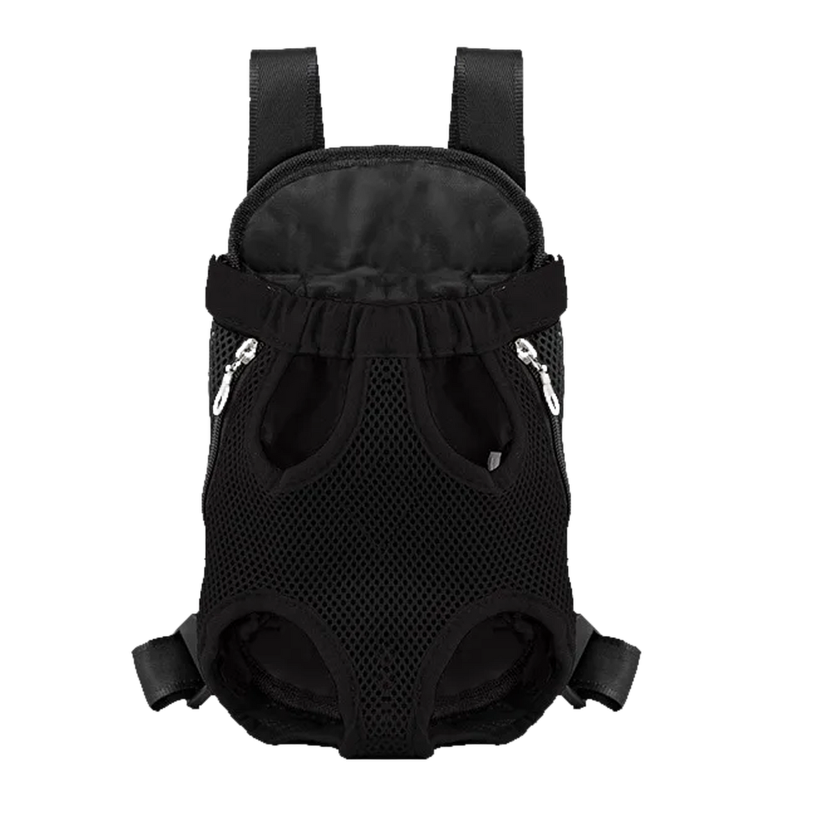 Sac à dos porte-chien ventral, en maille - Noir / S, Noir / M, Noir / L