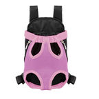 Sac à dos porte-chien ventral, en maille - Rose / S, Rose / M, Rose / L