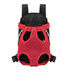 Sac à dos porte-chien ventral, en maille - Rouge / S, Rouge / M, Rouge / L