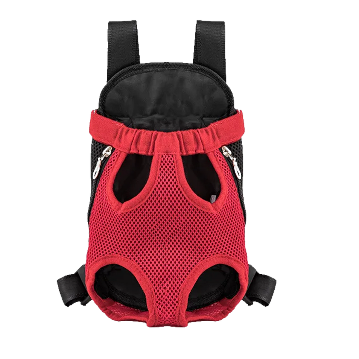 Sac à dos porte-chien ventral, en maille - Rouge / S, Rouge / M, Rouge / L
