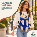 Sac à dos porte-chien ventral, en maille