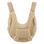 Sac ventral CHIWABAG beige vu de face sur fond transparent