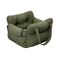 Siège auto pour chien vert en nylon et maille, petite taille
